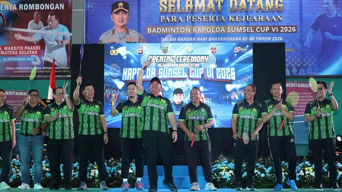 Polda Sumsel Gelar Kejuaraan Badminton Kapolda Cup 2026, Diikuti Ribuan Peserta