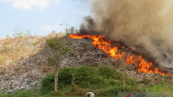 TPA Pakusari Jember Kebakaran Siang Tadi, Diduga Akibat Puntung Rokok
