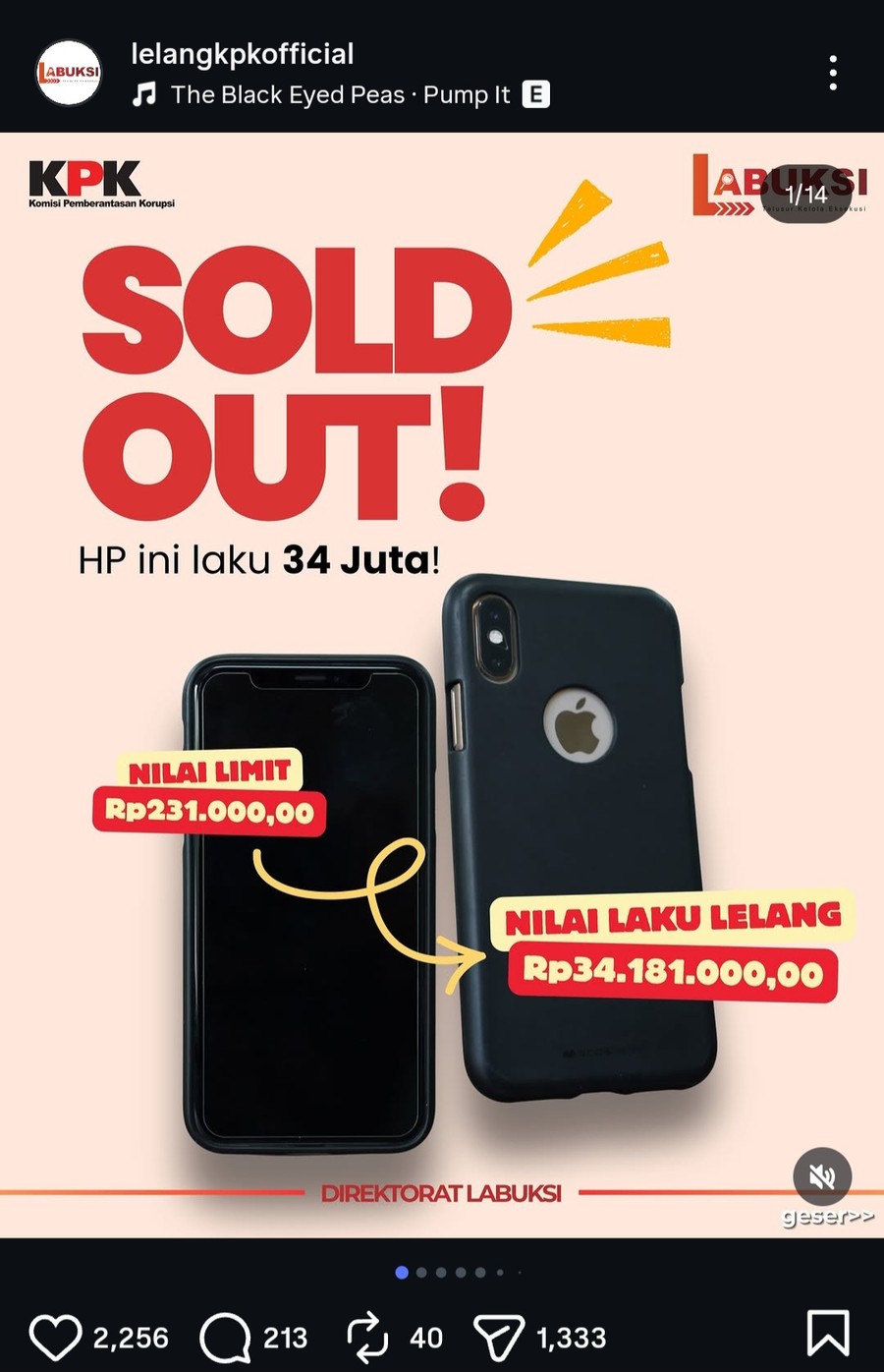 iPhone XS Laku Rp 34 Juta Tak Dilunasi, KPK Pastikan Lelang Ulang