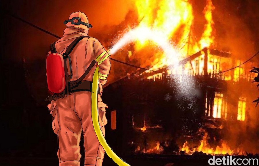Warung Makan di Bekasi Ludes Dilalap Api, Diduga Akibat Korsleting