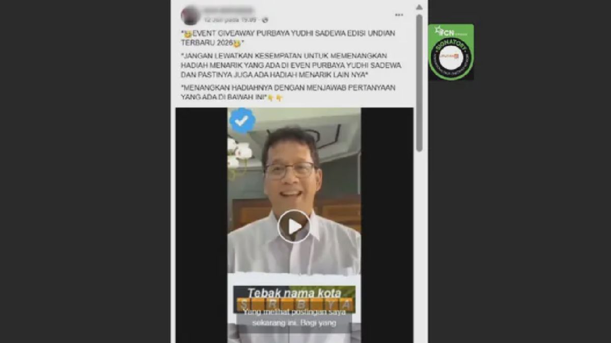 Liputan6 Bongkar Hoaks Video Menkeu Umumkan Kuis Tebak Kota