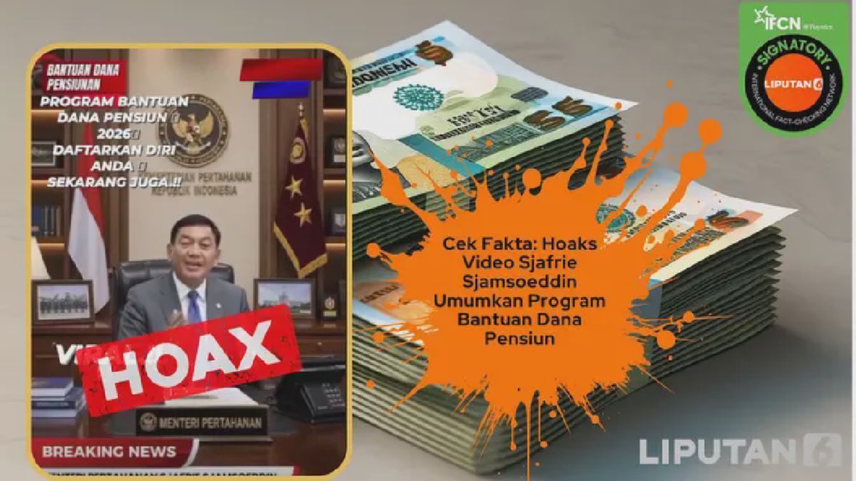 Cek Fakta: Video Menhan Sjafrie Buka Pendaftaran Dana Pensiun 2026