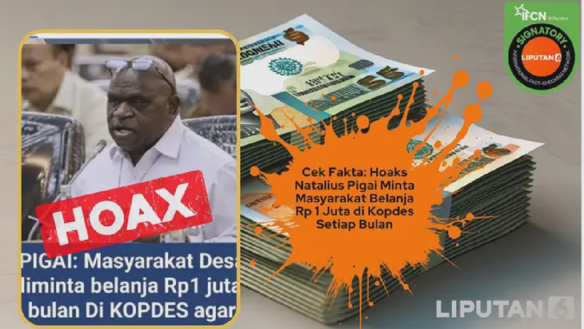 Hoaks Natalius Piga Minta Warga Belanja Rp 1 Juta di Kopdes